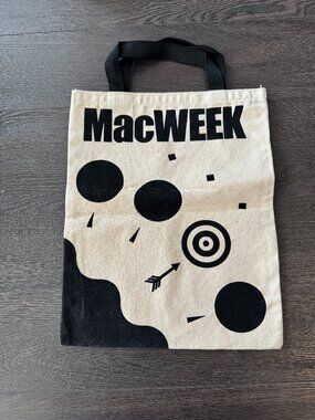 RARE MacWeek Apple Macintosh Vintage Computer Tech Trade Show Tote Bag MacWorld